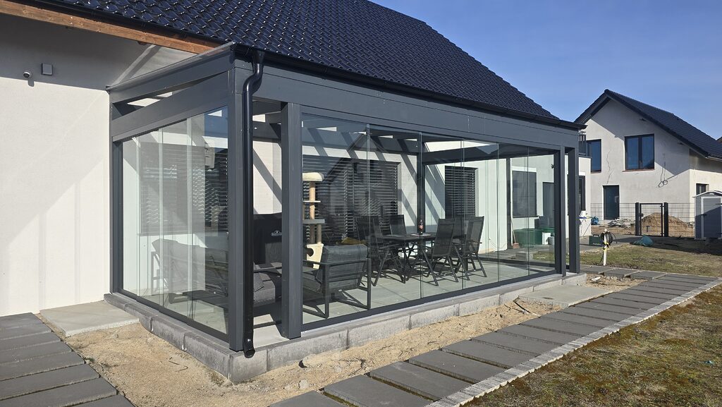 wintergarten holz modern