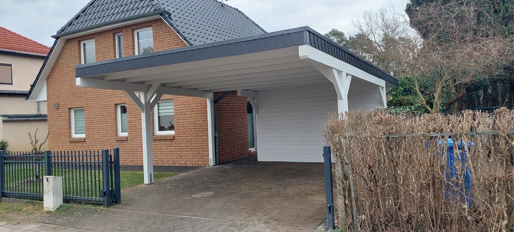 anlehncarport holz