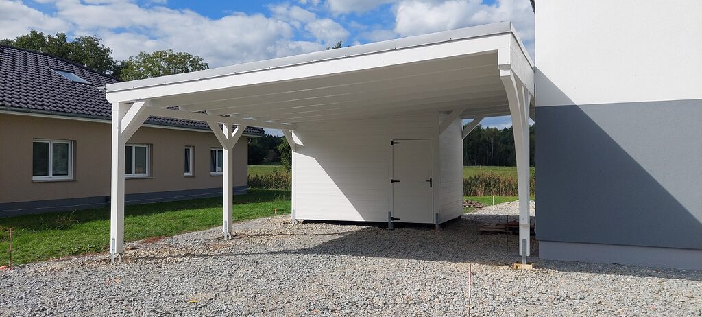 anlehncarports holz