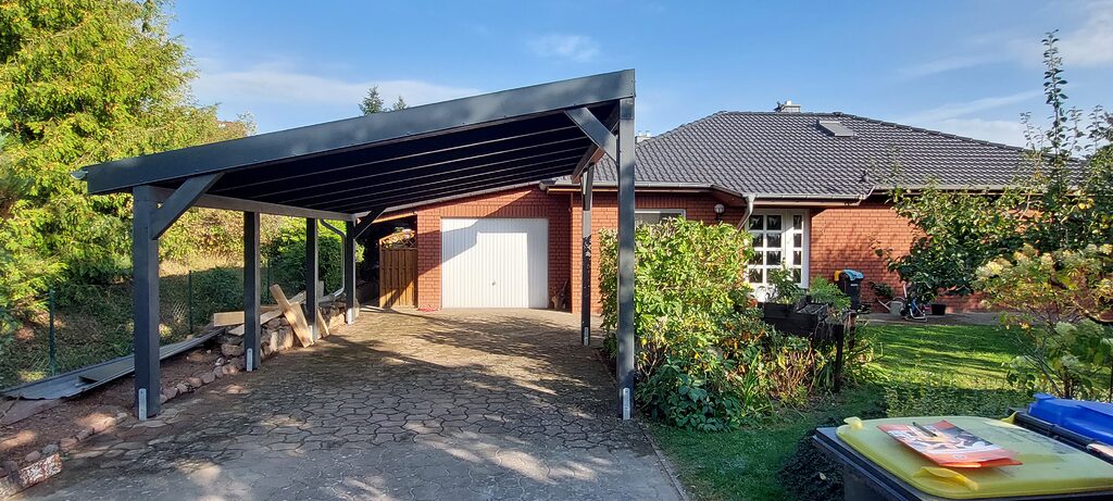 carport mit pultdach