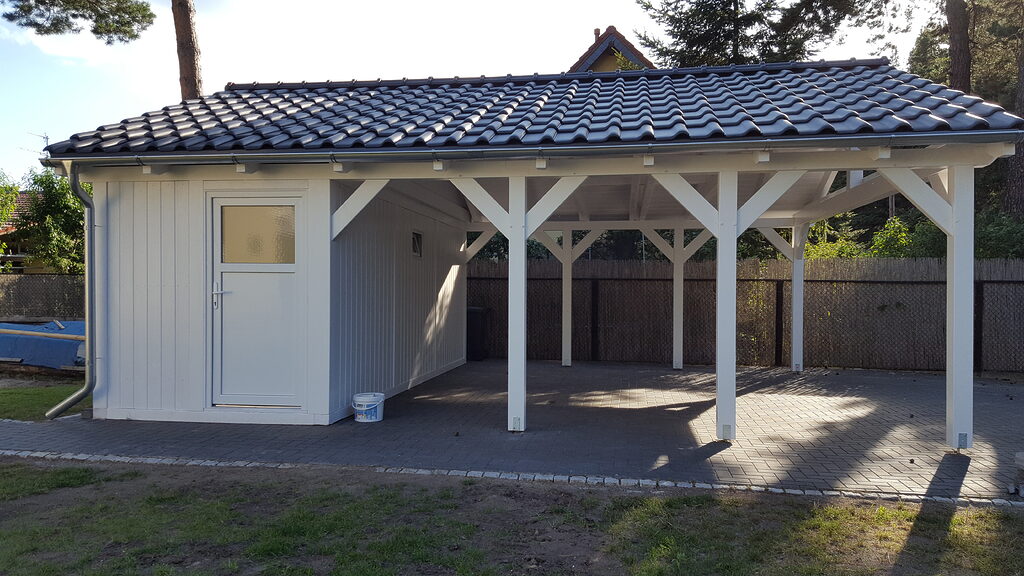 carport mit schuppen