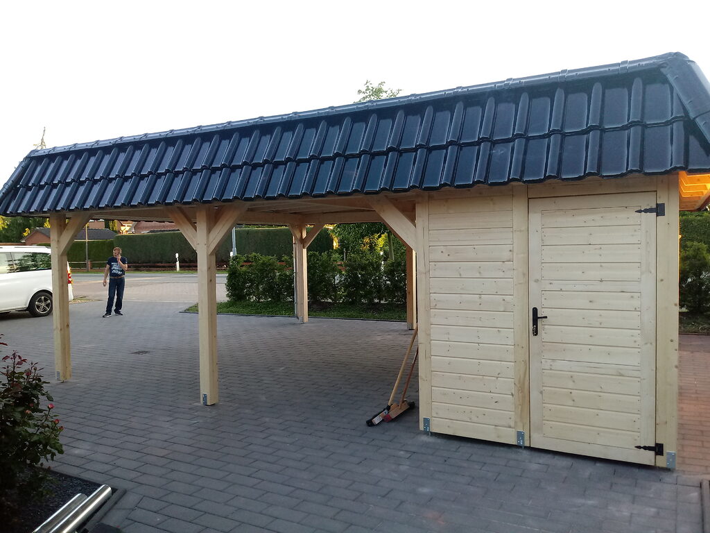 schuppen mit carport
