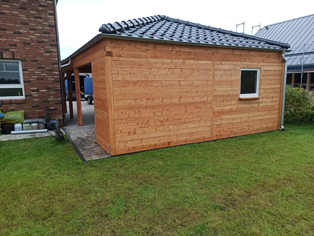 walmdach carport am haus