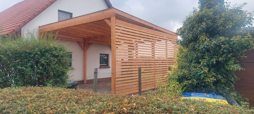 wohnmobil carport holz